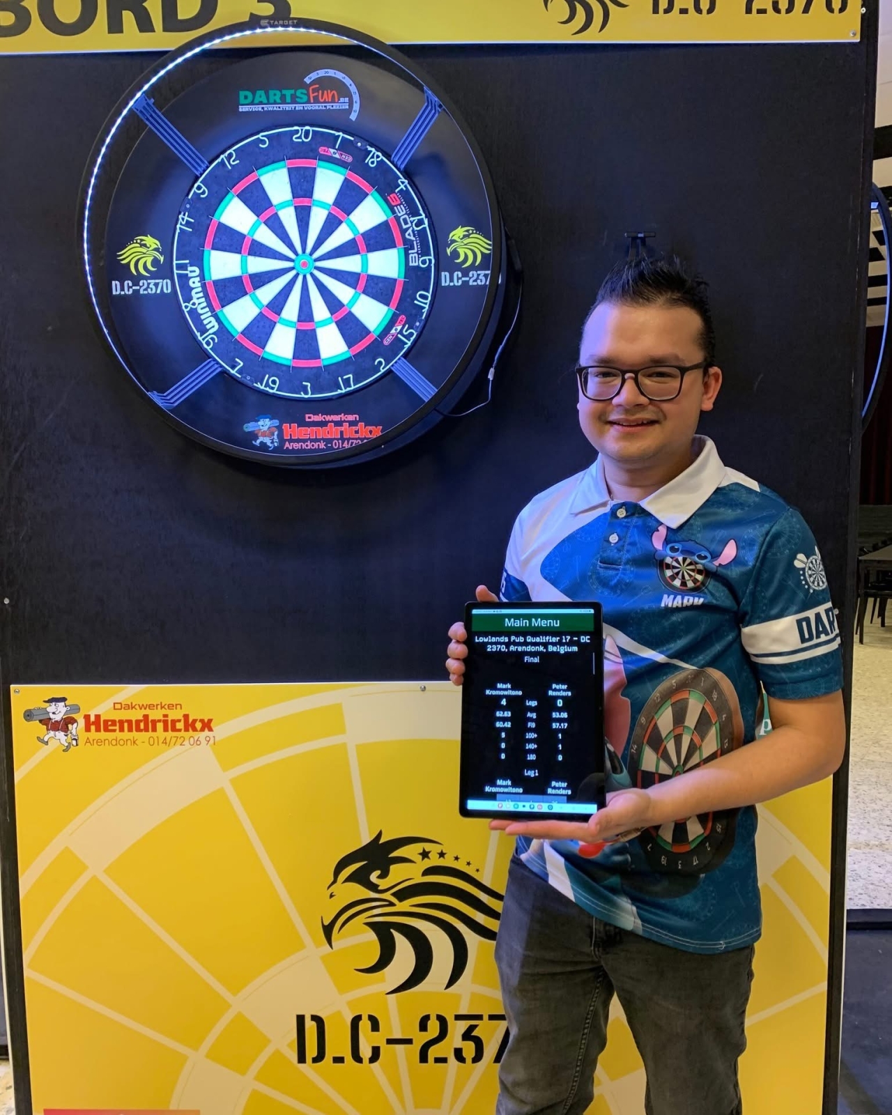De Tweede Lowlands Spring Series 2025 Pub Qualifier werd gewonnen door Mark Kromowitono