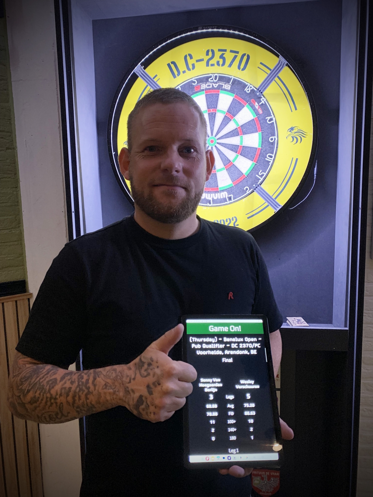 De zesde Benelux Open 2025 Pub Qualifier in PC Voorheide is gewonnen door Wesley Verschuuren!