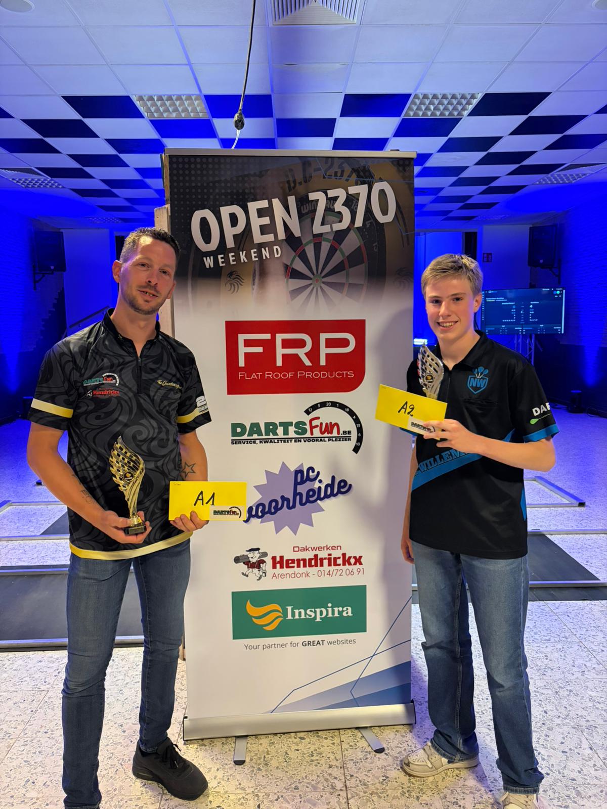 Het Open 2370 Opwarmingstornooi 170 werd gewonnen door Sebastiaan Hovens!