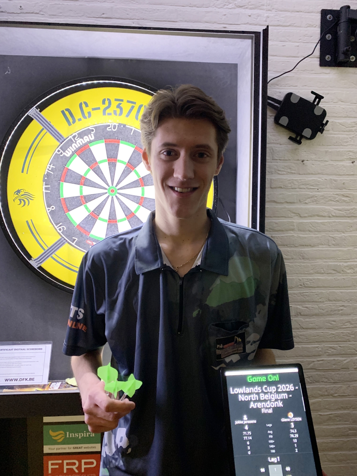 Jokke Janssens wint de tweede Lowlands Cup 2026 Pub Qualifier in PC Voorheide!