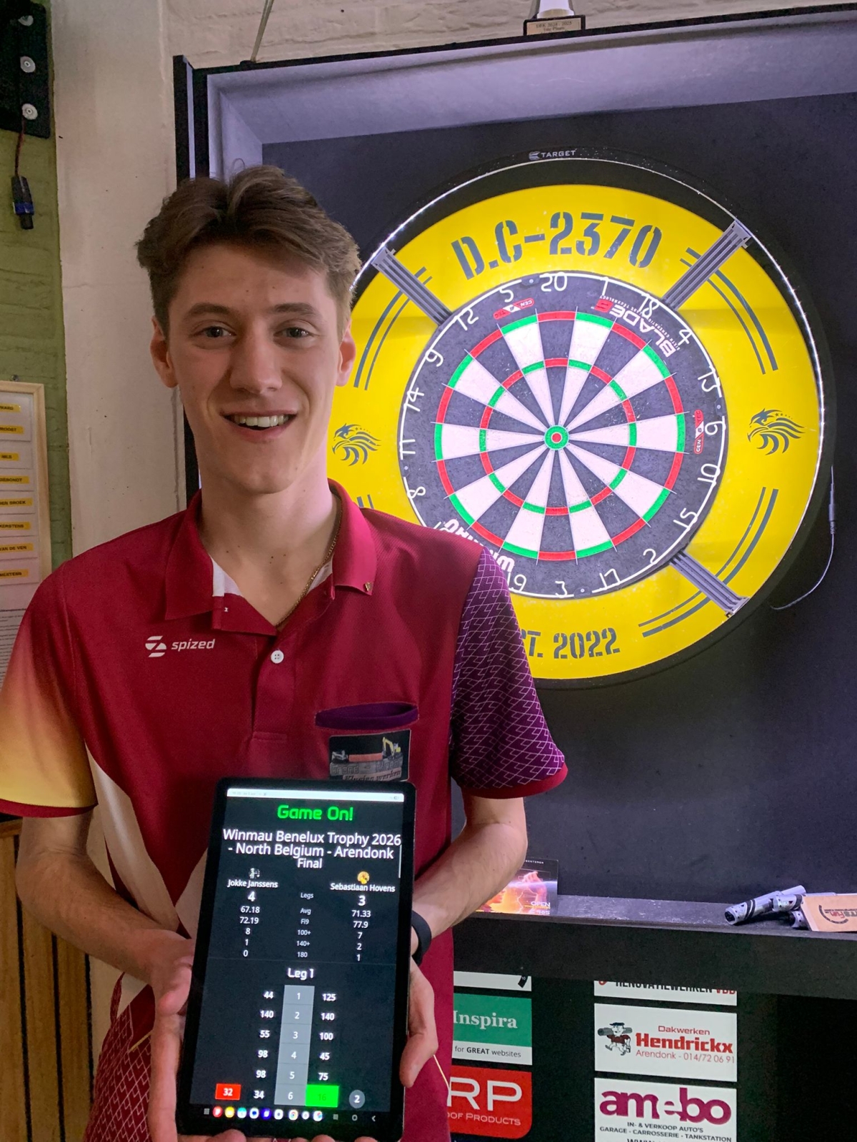 Jokke Janssens wint eerste Benelux Trophy 2026 Pub Qualifier in PC Voorheide!