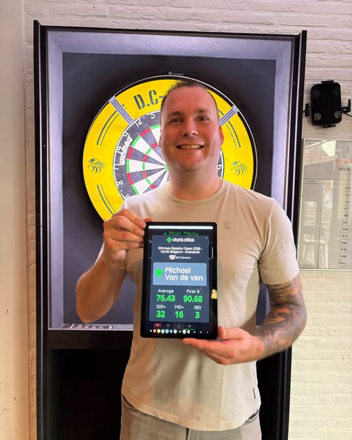 Michael Van De Ven wint de eerste Benelux Open 2026 Pub Qualifier in PC Voorheide!