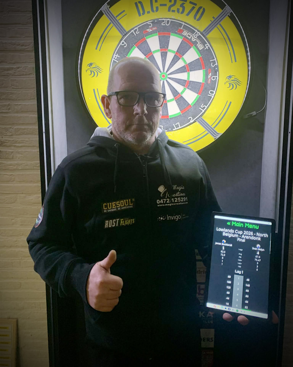 Sven Bolyn wint de derde Lowlands Cup 2026 Pub Qualifier in PC Voorheide!